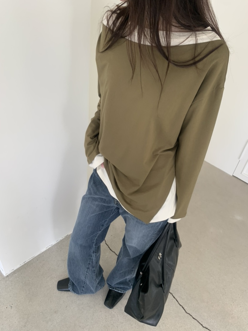 LE AVE東大門實拍女士新款推薦人氣真品休閑熱賣長袖T恤LE AVE長袖T恤