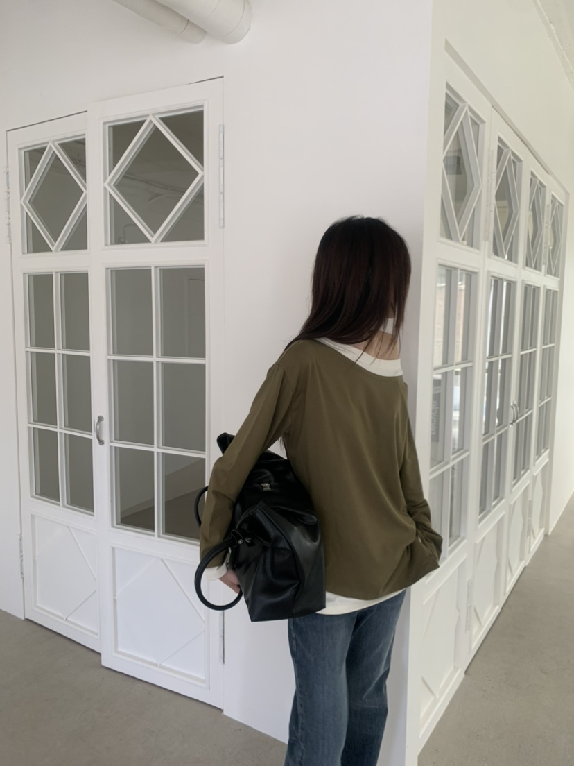 LE AVE東大門實拍女士新款推薦人氣真品休閑熱賣長袖T恤LE AVE長袖T恤