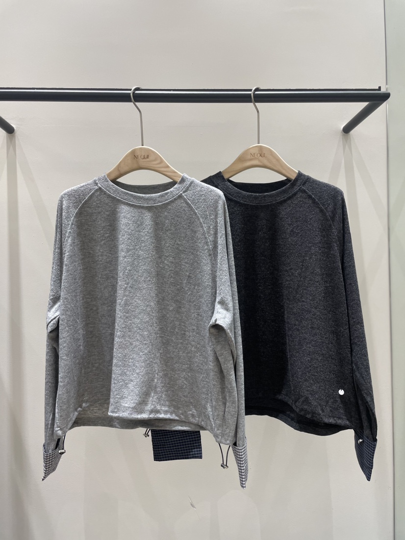 NEOUL韓國代購女裝新品時尚休閑熱賣推薦真品人氣衛衣NEOUL/ahin雙領標簽衛衣