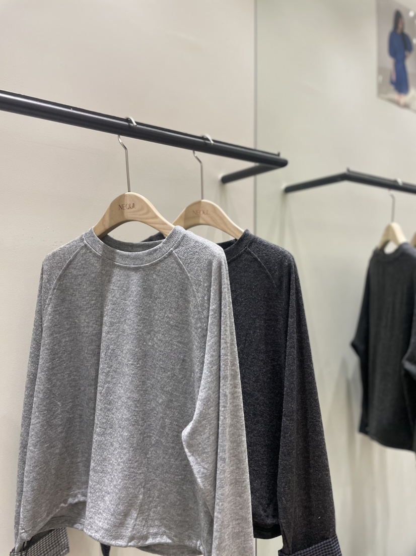 NEOUL韓國代購女裝新品時尚休閑熱賣推薦真品人氣衛衣NEOUL/ahin雙領標簽衛衣