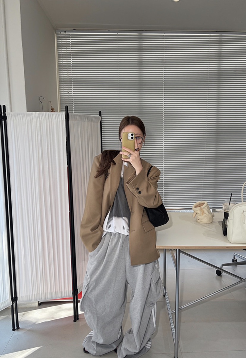 OKIE東大門代購女裝新款推薦真品時尚熱賣人氣休閑褲蕾絲OKIE休閑褲