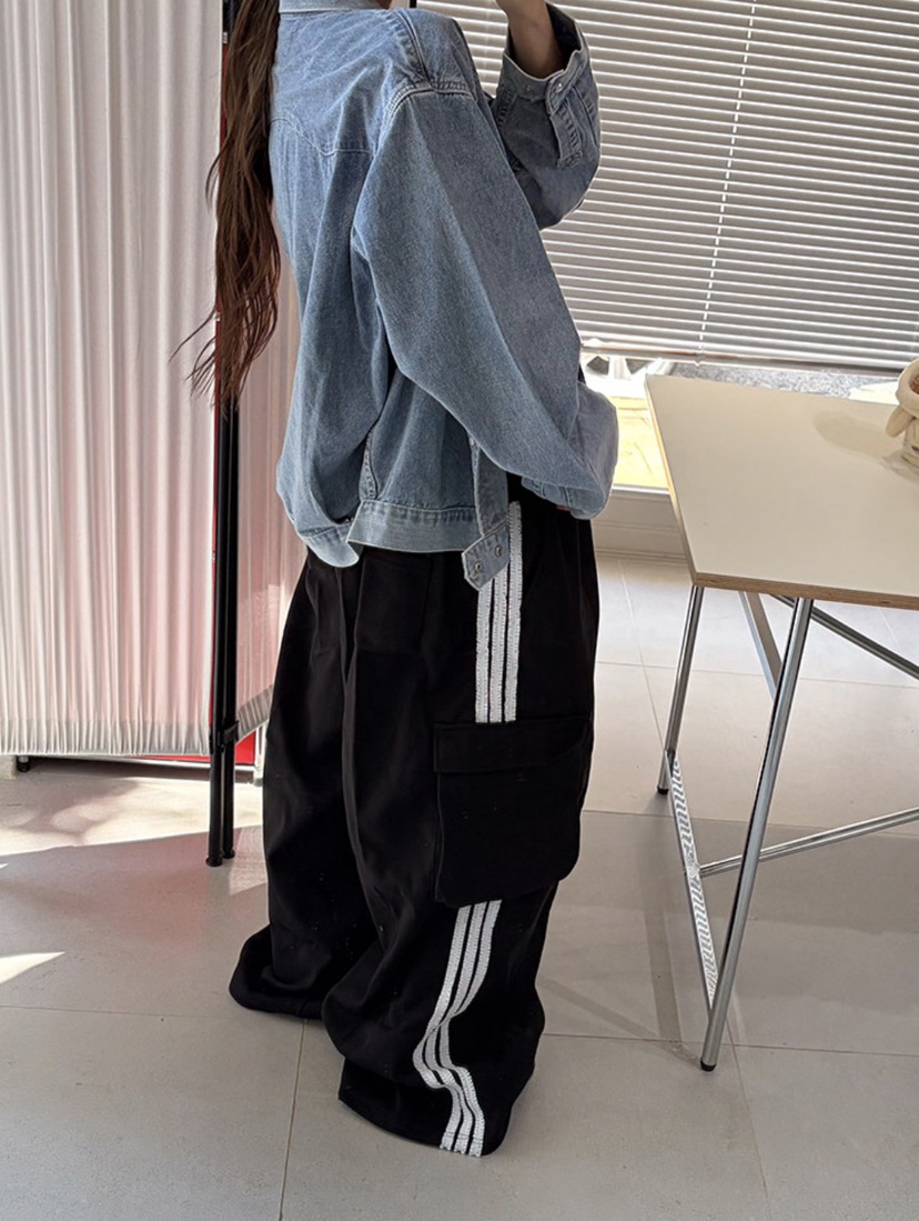 OKIE東大門代購女裝新款推薦真品時尚熱賣人氣休閑褲蕾絲OKIE休閑褲