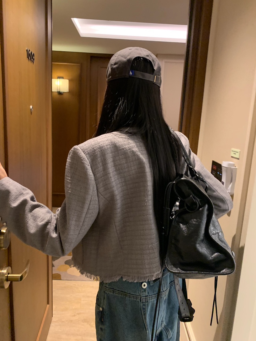BADCALM東大門代購女裝新品真品人氣推薦休閑時尚夾克花呢BADCALM夾克