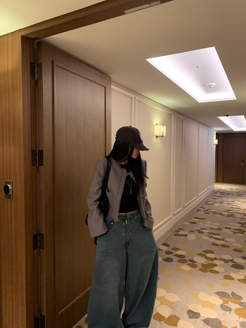 BADCALM東大門代購女裝新品真品人氣推薦休閑時尚夾克花呢BADCALM夾克