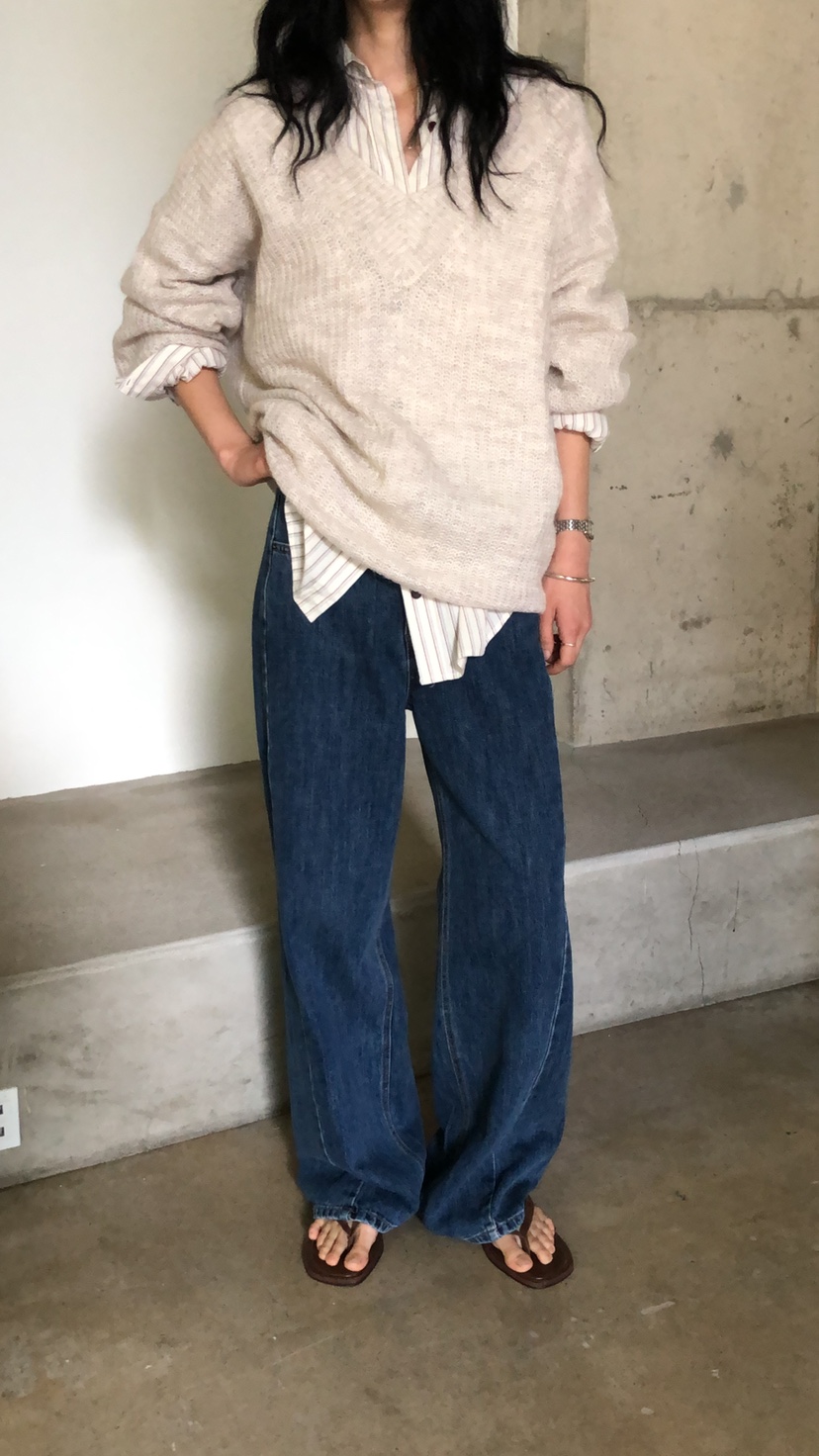 MOVENNE韓國代購女士新款休閑推薦時尚人氣真品熱賣牛仔褲MOVENNE牛仔褲