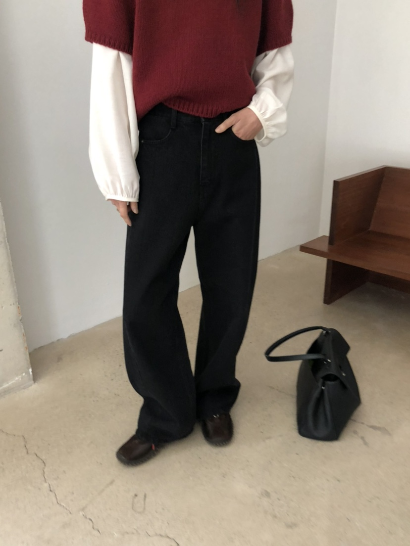 MOVENNE韓國代購女士新款休閑推薦時尚人氣真品熱賣牛仔褲MOVENNE牛仔褲