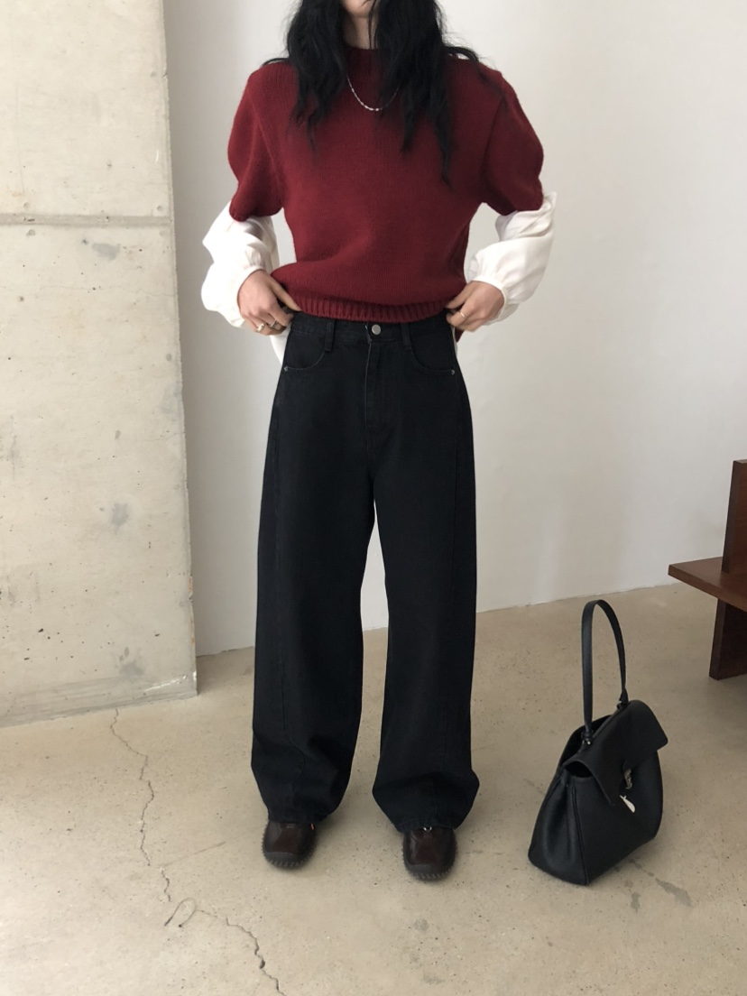 MOVENNE韓國代購女士新款休閑推薦時尚人氣真品熱賣牛仔褲MOVENNE牛仔褲