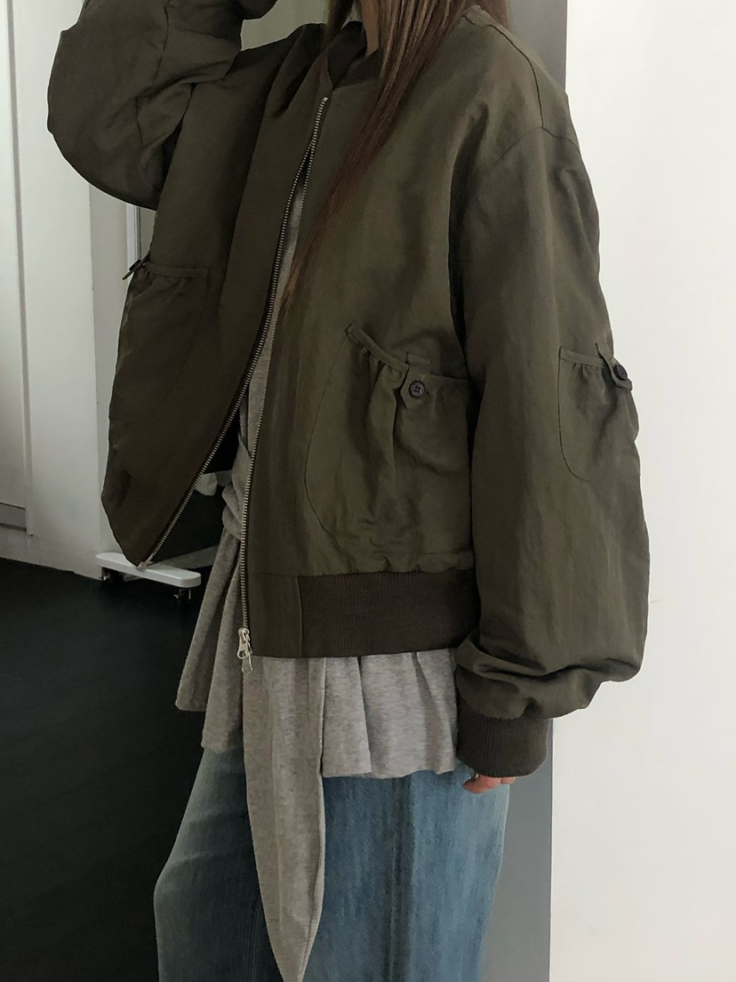 ONDO-P韓國代購女裝新品人氣休閑推薦真品時尚熱賣夾克口袋ONDO-P夾克