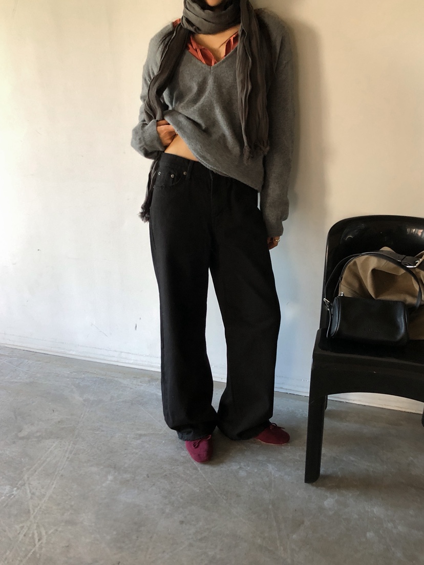 MURMUR韓國直郵女裝新品熱賣時尚休閑推薦真品牛仔褲黑色MURMUR牛仔褲