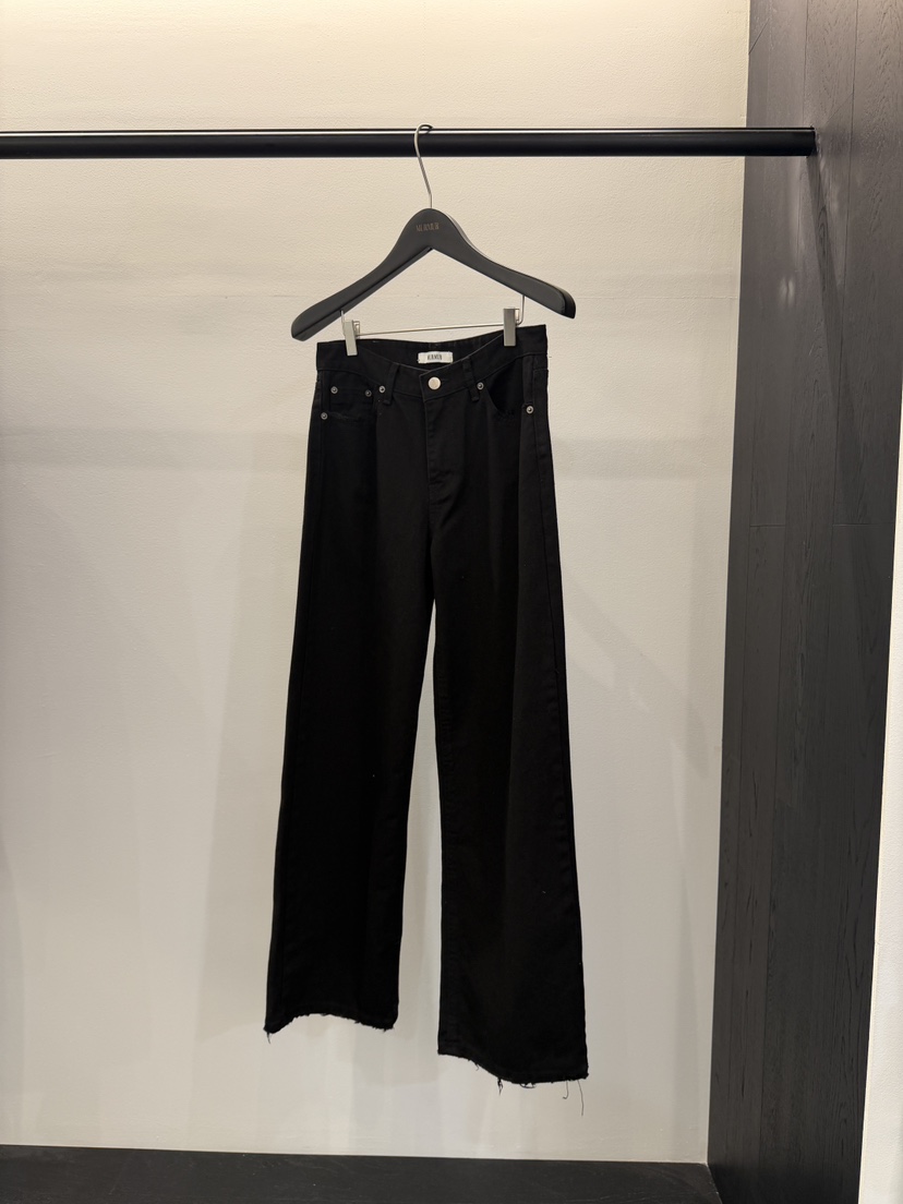 MURMUR韓國直郵女裝新品熱賣時尚休閑推薦真品牛仔褲黑色MURMUR牛仔褲圖色1