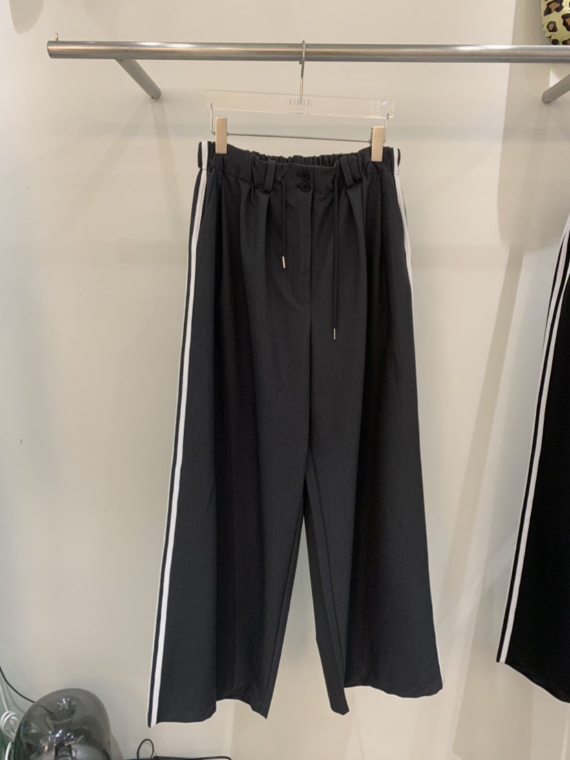 OKIE韓國直郵女士新品人氣時尚真品熱賣推薦休閑休閑褲條紋OKIE休閑褲圖色1