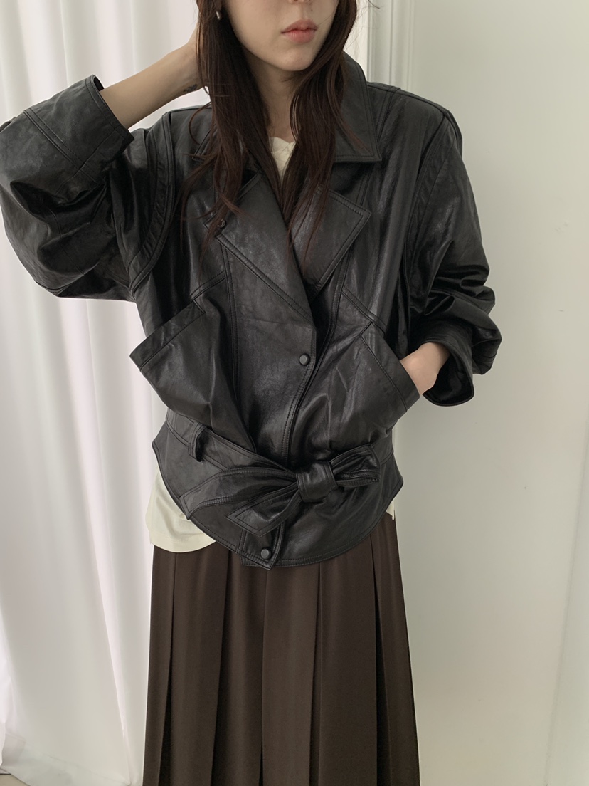 ATHEA東大門代購女士新款人氣熱賣時尚推薦真品休閑皮衣羊皮ATHEA皮衣
