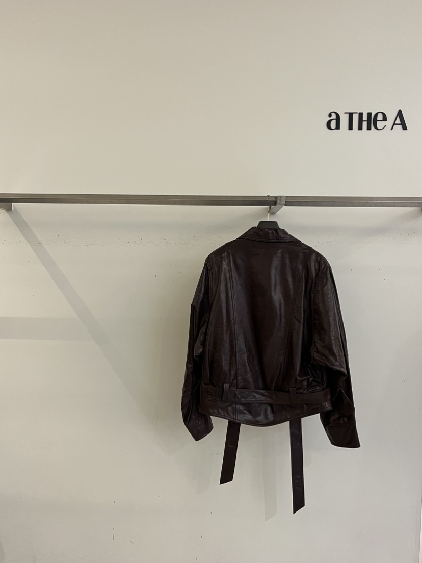 ATHEA東大門代購女士新款人氣熱賣時尚推薦真品休閑皮衣羊皮ATHEA皮衣