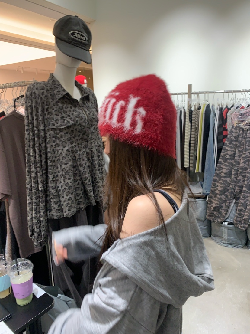 OKIE東大門代購女裝新品推薦時尚熱賣真品休閑人氣帽子貂皮OKIE帽子