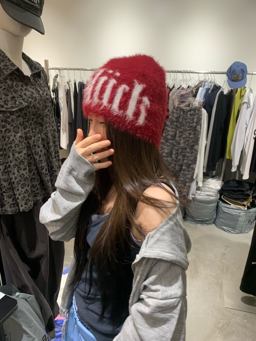 OKIE東大門代購女裝新品推薦時尚熱賣真品休閑人氣帽子貂皮OKIE帽子