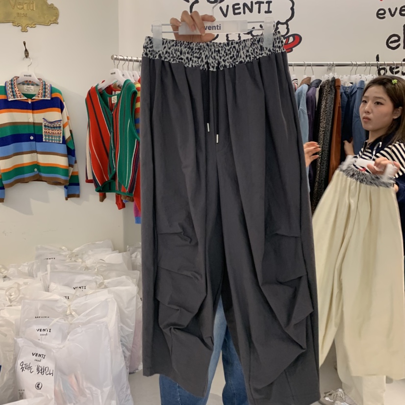VENTI東大門實拍女士新品熱賣人氣時尚推薦真品休閑褲豹紋VENTI休閑褲圖色2