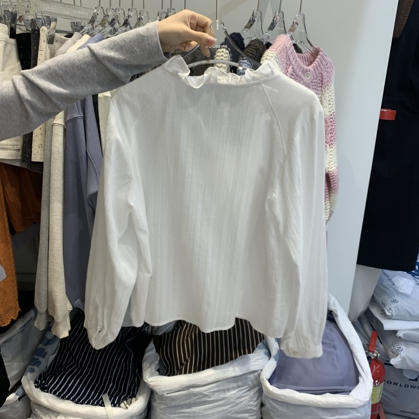 RIVEROOM東大門代購女裝新款推薦時尚休閑人氣襯衫蕾絲衫RIVEROOM襯衫/蕾絲衫