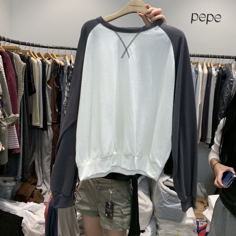 ALMOND PEPE東大門實拍女士新品真品人氣熱賣休閑長袖T恤ALMOND PEPE長袖T恤圖色3