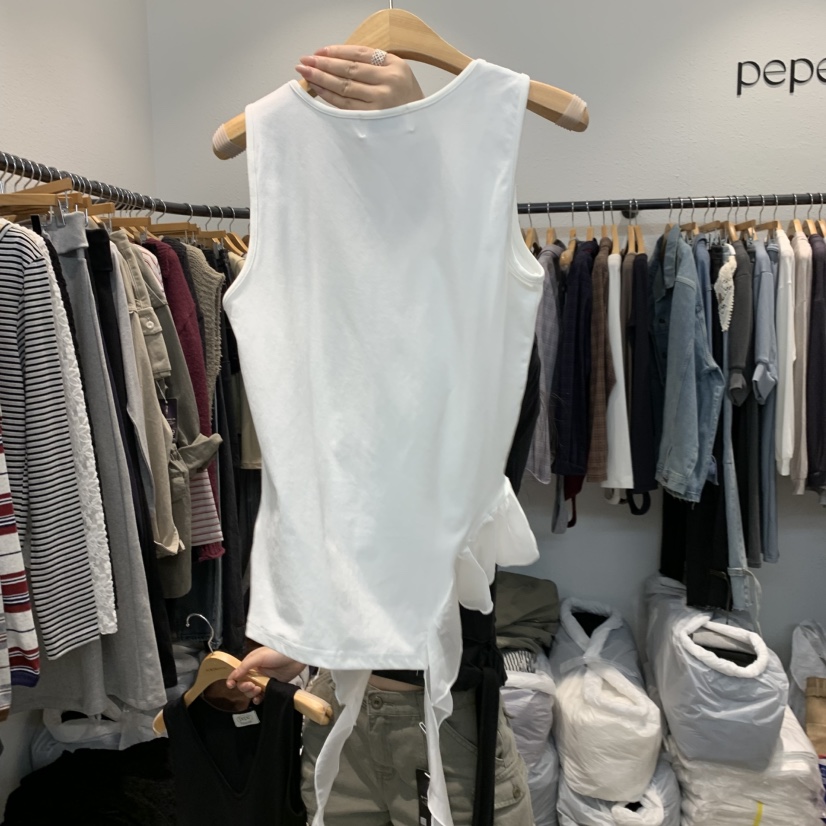 ALMOND PEPE東大門直郵女士新品推薦休閑時尚熱賣吊帶背心ALMOND PEPE吊帶/背心