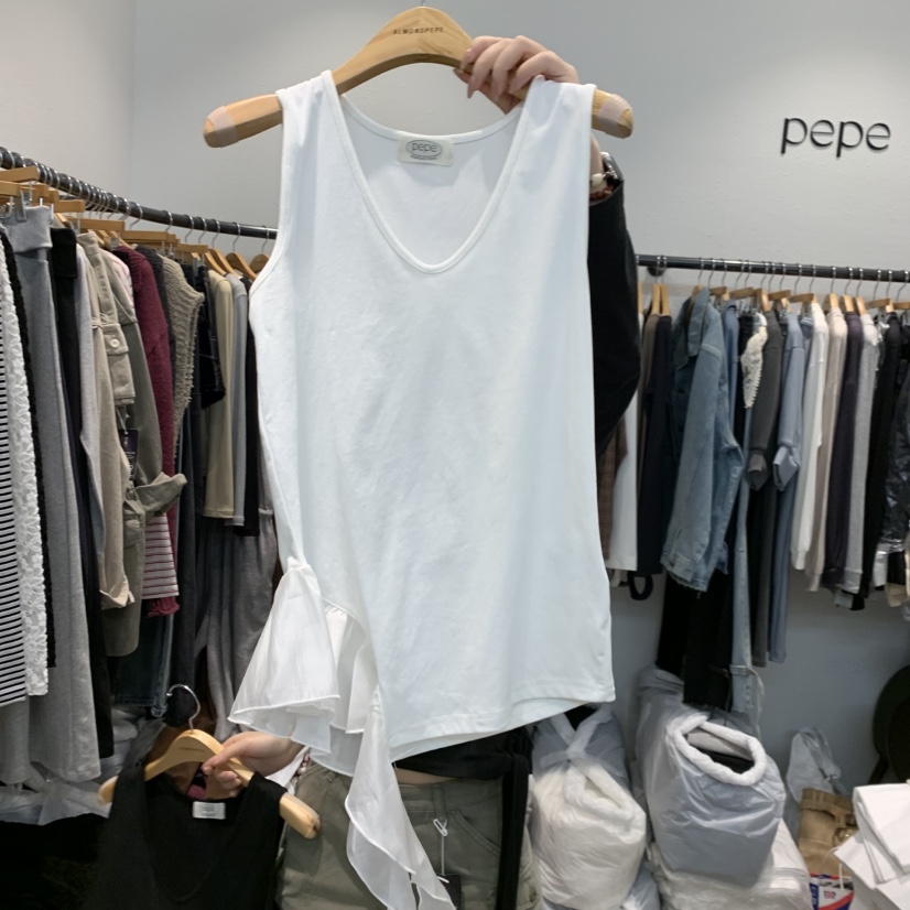 ALMOND PEPE東大門直郵女士新品推薦休閑時尚熱賣吊帶背心ALMOND PEPE吊帶/背心圖色1