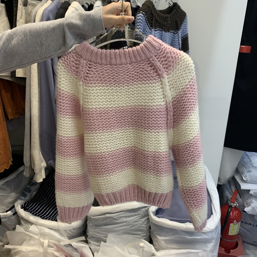 RIVEROOM韓國代購女裝新品推薦真品時尚熱賣休閑毛衣開衫RIVEROOM毛衣