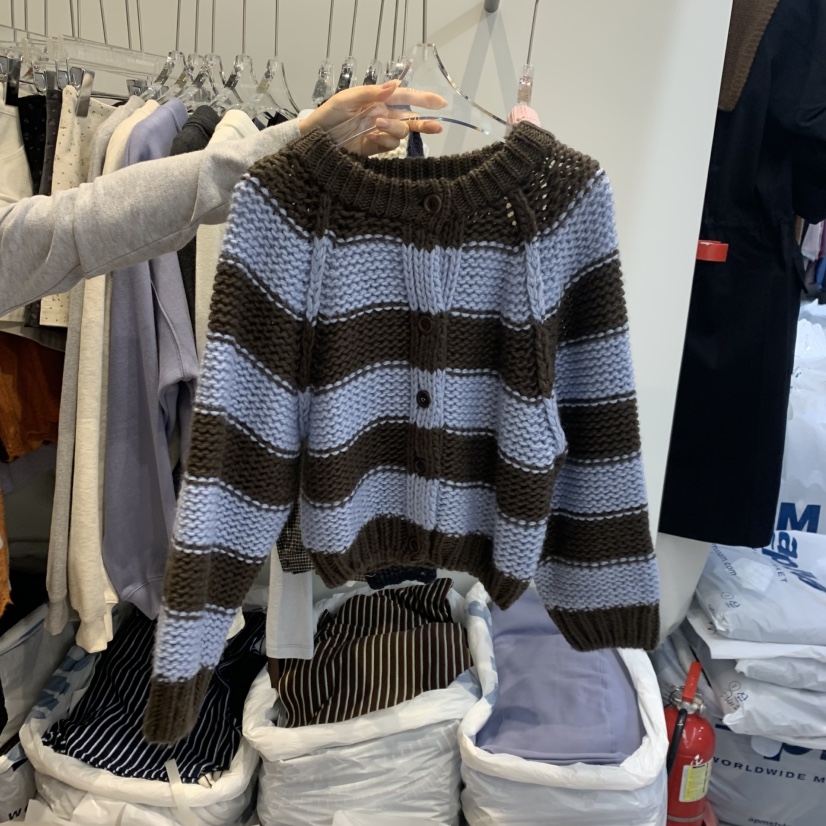 RIVEROOM韓國代購女裝新品推薦真品時尚熱賣休閑毛衣開衫RIVEROOM毛衣圖色2