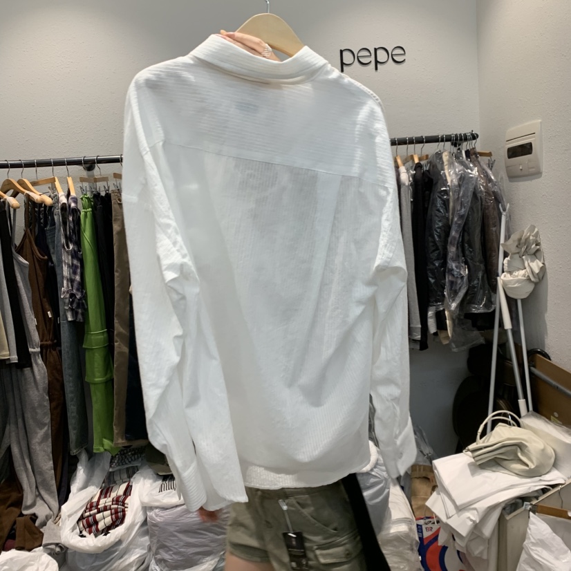 ALMOND PEPE東大門直郵女士新款時尚熱賣襯衫蕾絲衫腰帶ALMOND PEPE襯衫/蕾絲衫