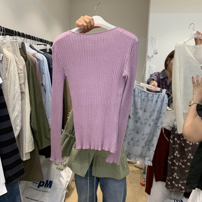 RUMIRU/AWEAR韓國代購女裝新品真品熱賣推薦開衫開衫條紋awear/RUMIRU開衫