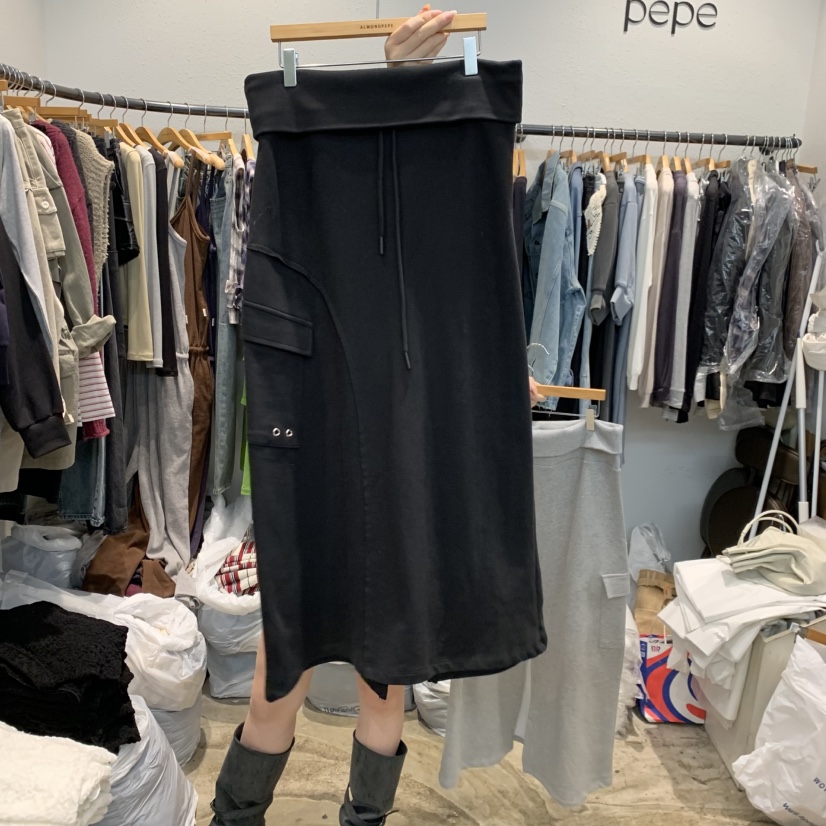 ALMOND PEPE韓國直郵女士新品人氣真品熱賣推薦休閑長裙ALMOND PEPE長裙圖色2