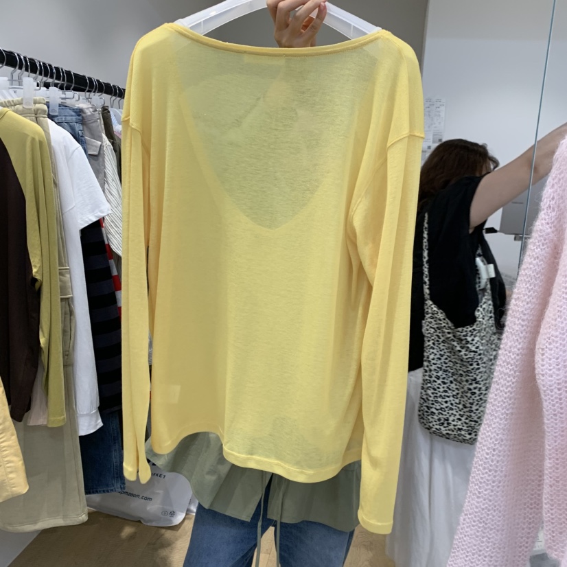 RUMIRU/AWEAR韓國代購女裝新款休閑時尚長袖T恤不含內搭awear/RUMIRU長袖T恤