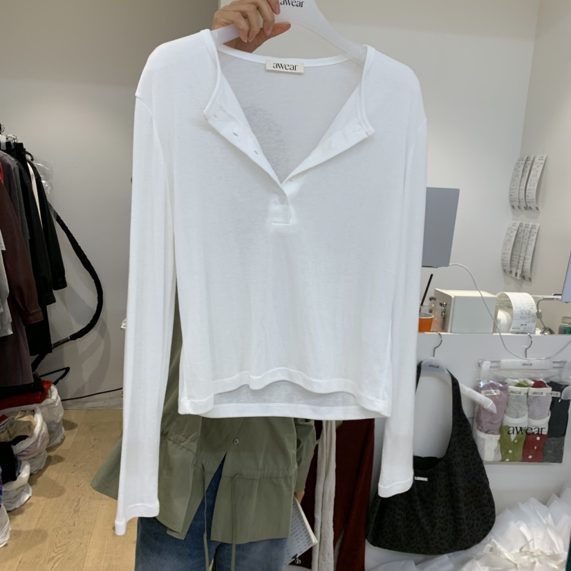 RUMIRU/AWEAR韓國直郵女裝新品真品推薦人氣時尚長袖T恤awear/RUMIRU長袖T恤圖色1