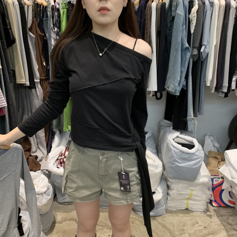 ALMOND PEPE韓國直郵女裝新品人氣真品休閑熱賣推薦長袖T恤ALMOND PEPE長袖T恤圖色2