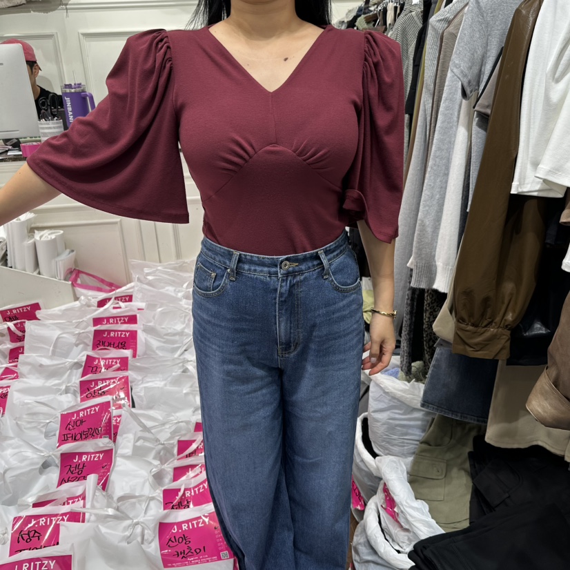 J.RITZY韓國代購女士新款時尚人氣休閑推薦熱賣襯衫蕾絲衫J.RITZY襯衫/蕾絲衫圖色1