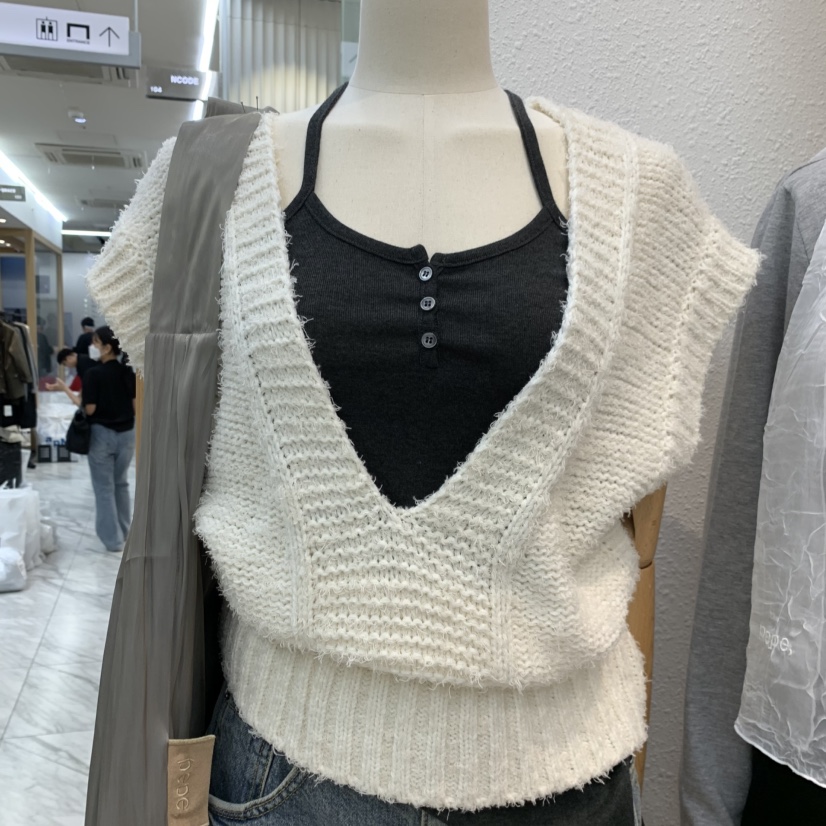 ALMOND PEPE韓國代購女裝新款真品吊帶背心不含內搭雙面ALMOND PEPE吊帶/背心圖色1