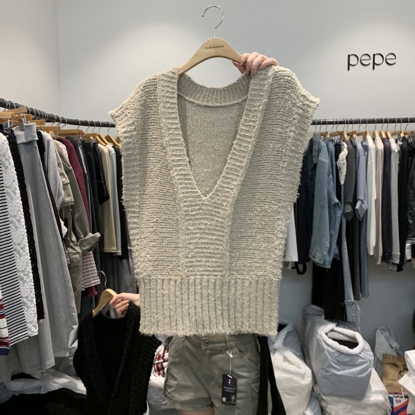 ALMOND PEPE韓國代購女裝新款真品吊帶背心不含內搭雙面ALMOND PEPE吊帶/背心圖色2