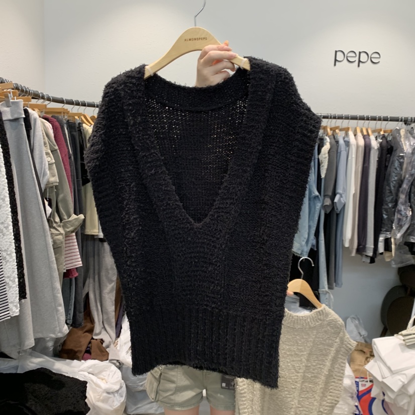 ALMOND PEPE韓國代購女裝新款真品吊帶背心不含內搭雙面ALMOND PEPE吊帶/背心圖色3