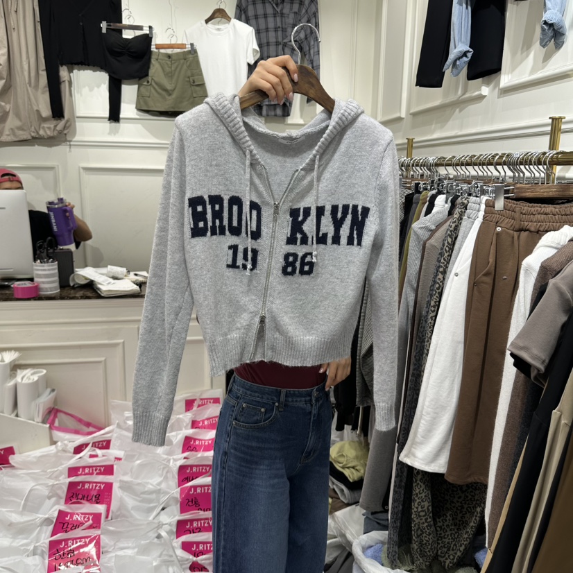 J.RITZY韓國代購女裝新款熱賣推薦真品人氣時尚衛衣拉鏈J.RITZY衛衣圖色3