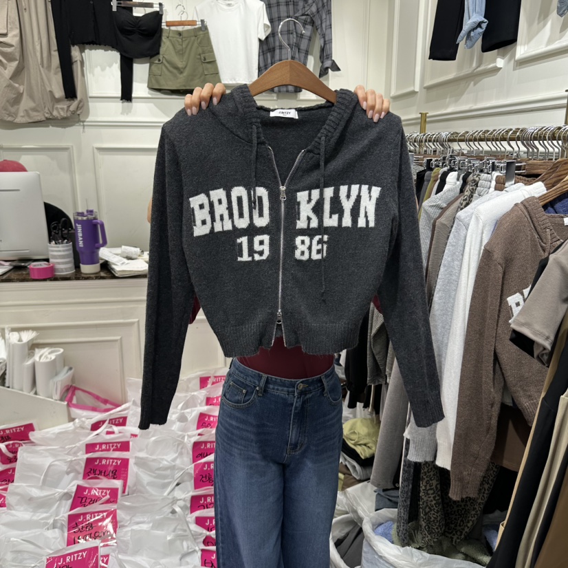 J.RITZY韓國代購女裝新款熱賣推薦真品人氣時尚衛衣拉鏈J.RITZY衛衣圖色5