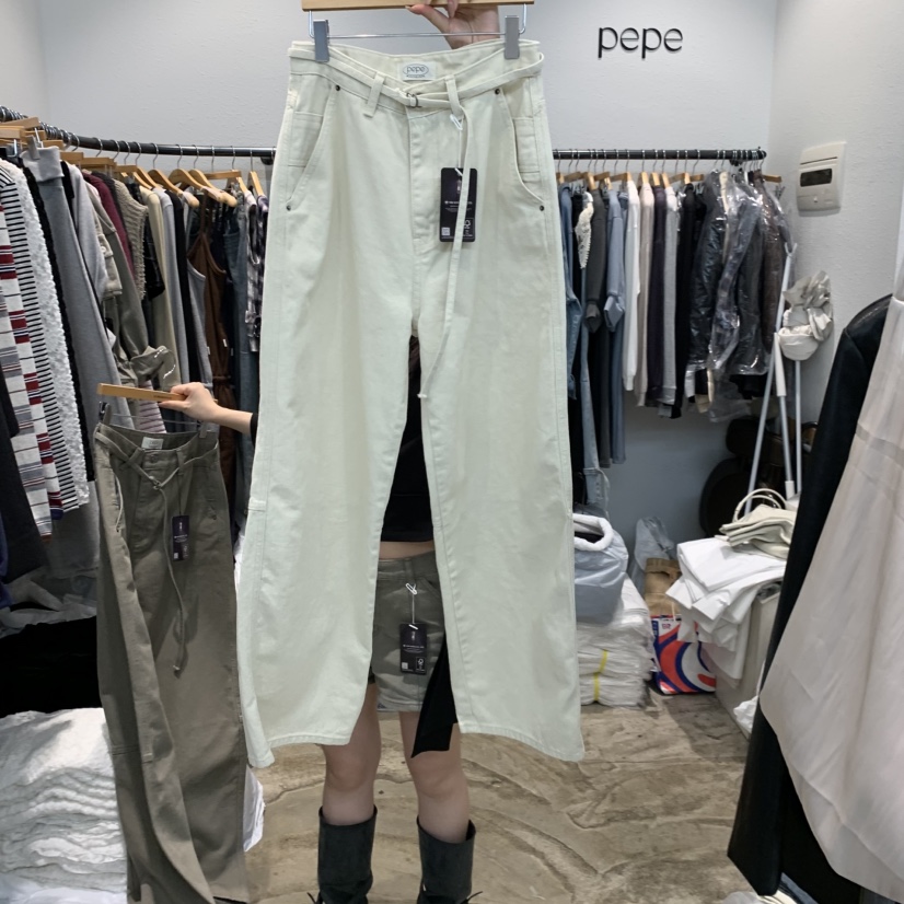 ALMOND PEPE韓國代購女裝新品真品休閑人氣推薦時尚休閑褲ALMOND PEPE休閑褲圖色1