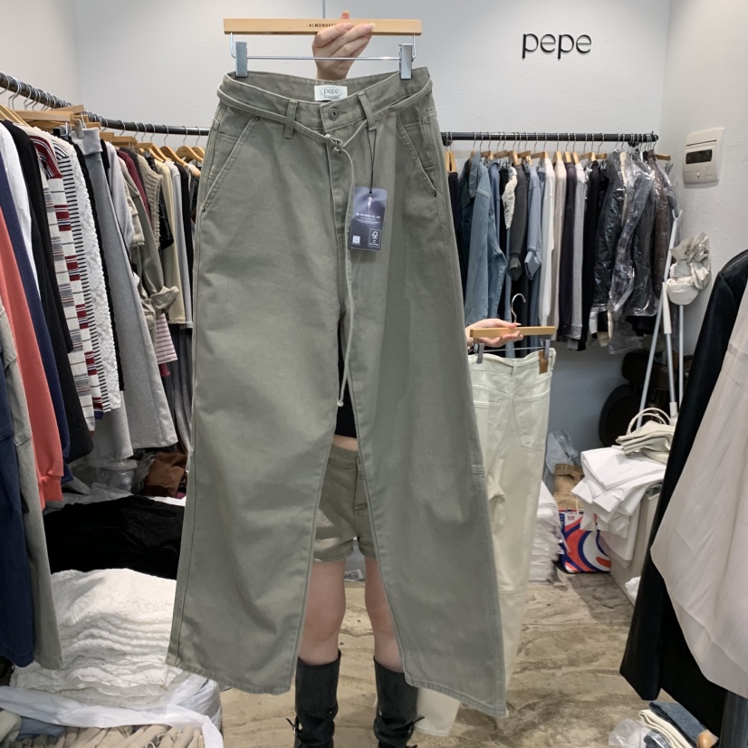 ALMOND PEPE韓國代購女裝新品真品休閑人氣推薦時尚休閑褲ALMOND PEPE休閑褲圖色2