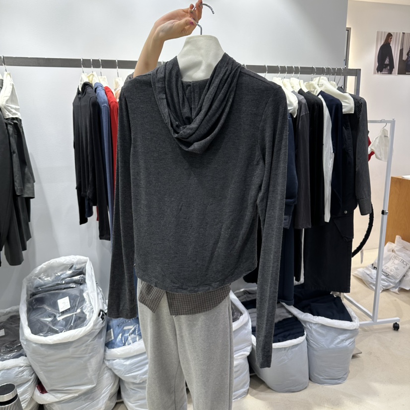 HELVETICA PLUS東大門代購女士新款時尚真品長袖T恤連帽衫HELVETICA長袖T恤