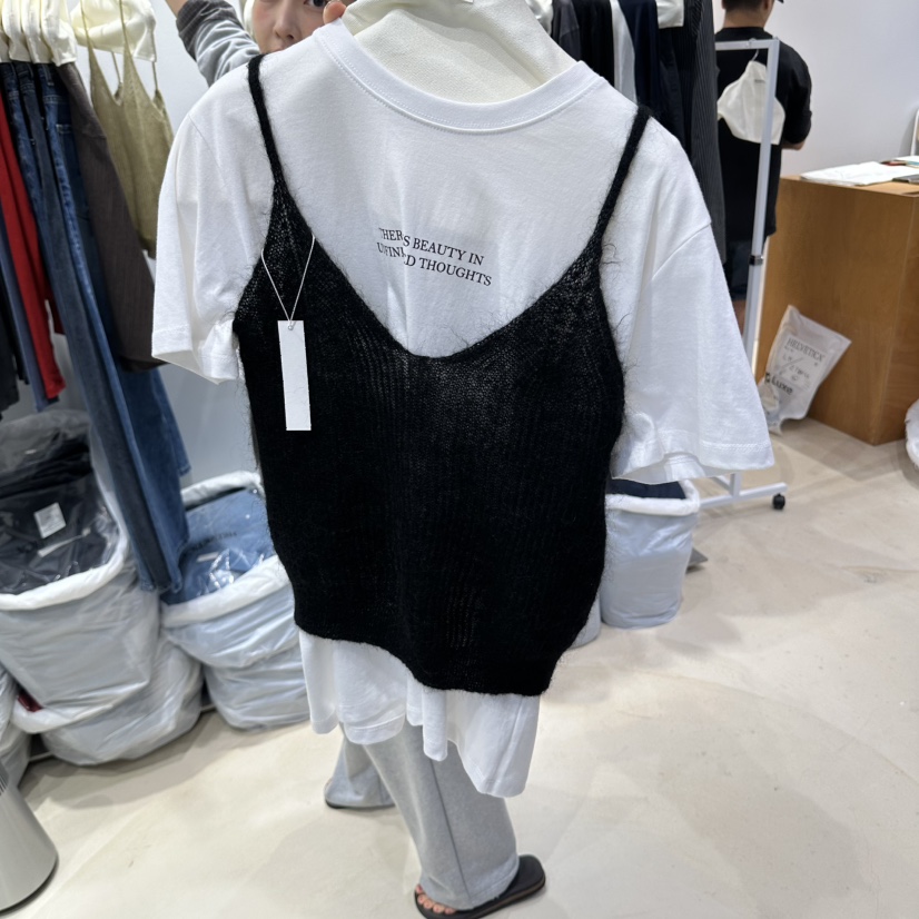 HELVETICA PLUS東大門實拍女裝新款真品休閑人氣吊帶背心HELVETICA吊帶/背心圖色2黑色