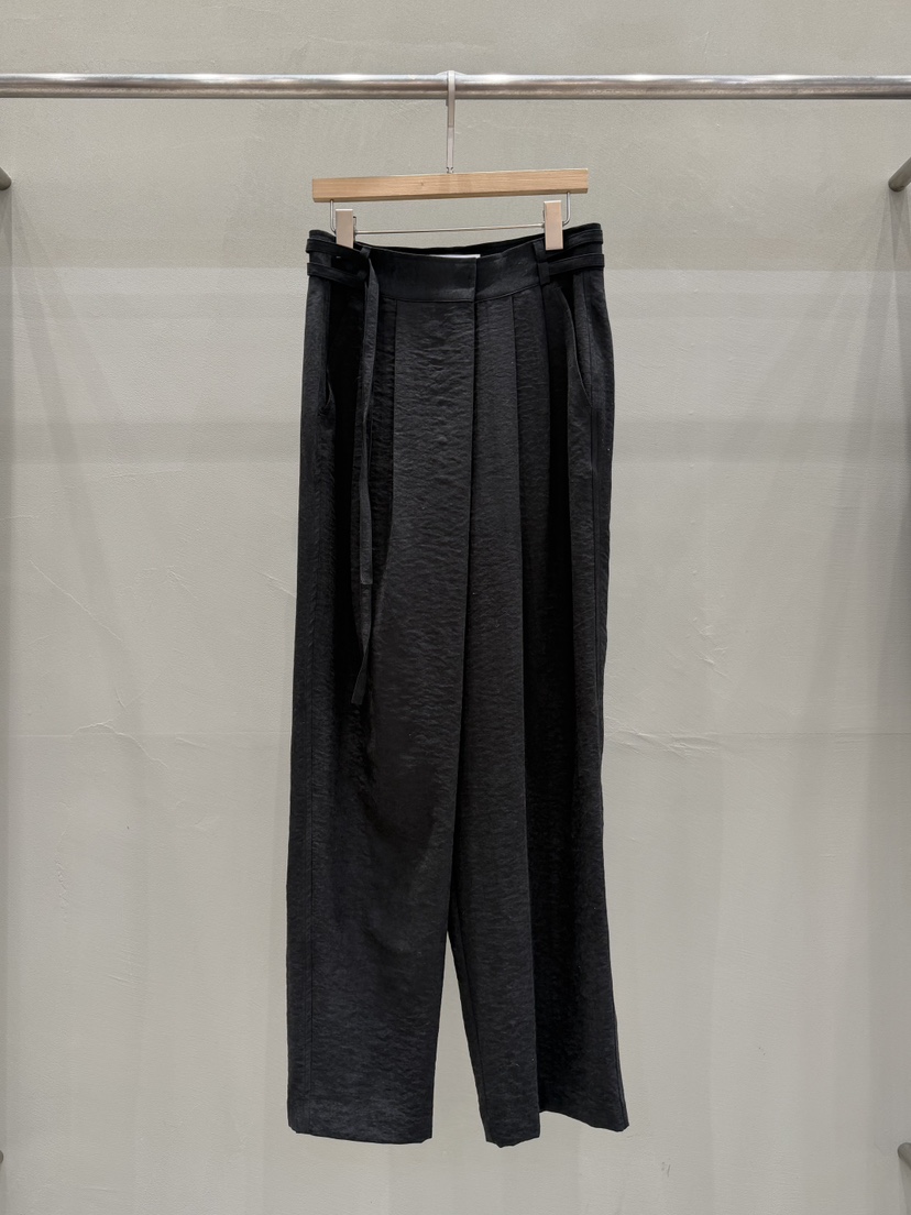 THE MUI東大門代購女士新品推薦真品時尚人氣休閑褲系帶THE MUI休閑褲圖色2黑色
