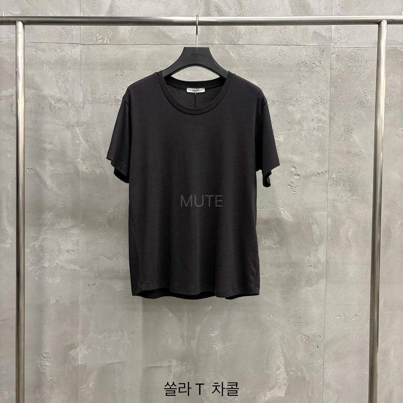 MUTE-P韓國直郵女士新款休閑時尚熱賣真品推薦人氣T恤MUTET恤圖色6墨色