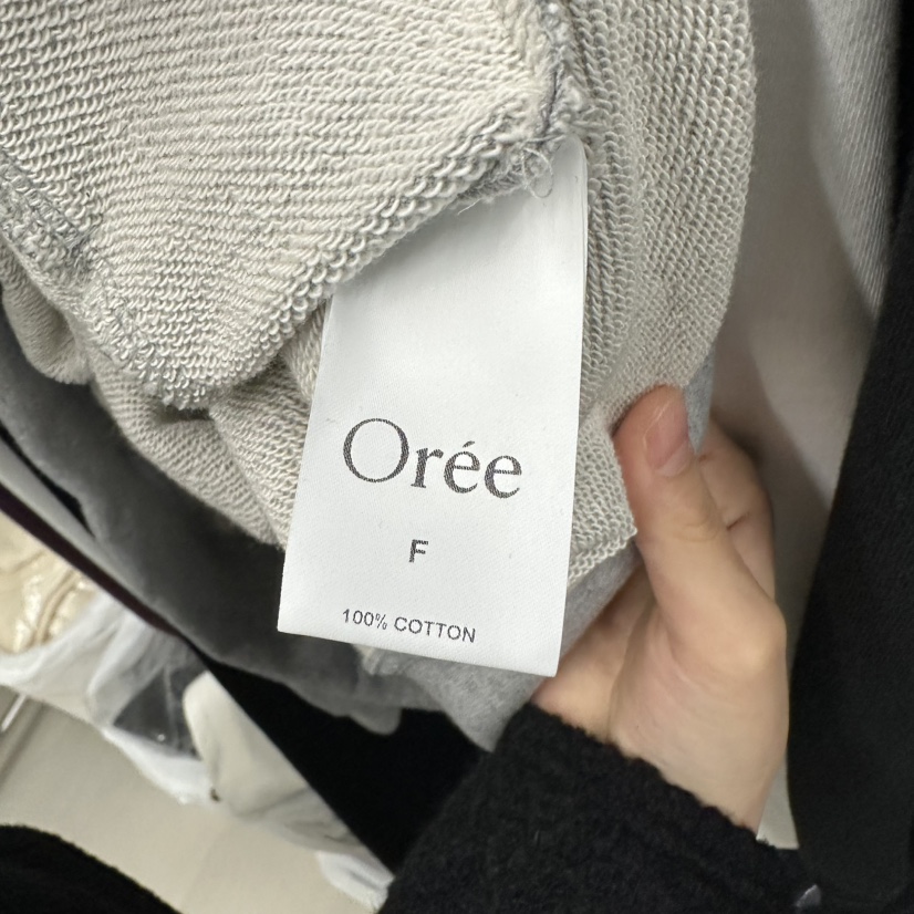 OREE韓國代購女裝新款休閑人氣推薦時尚熱賣真品衛衣紐扣Oree衛衣