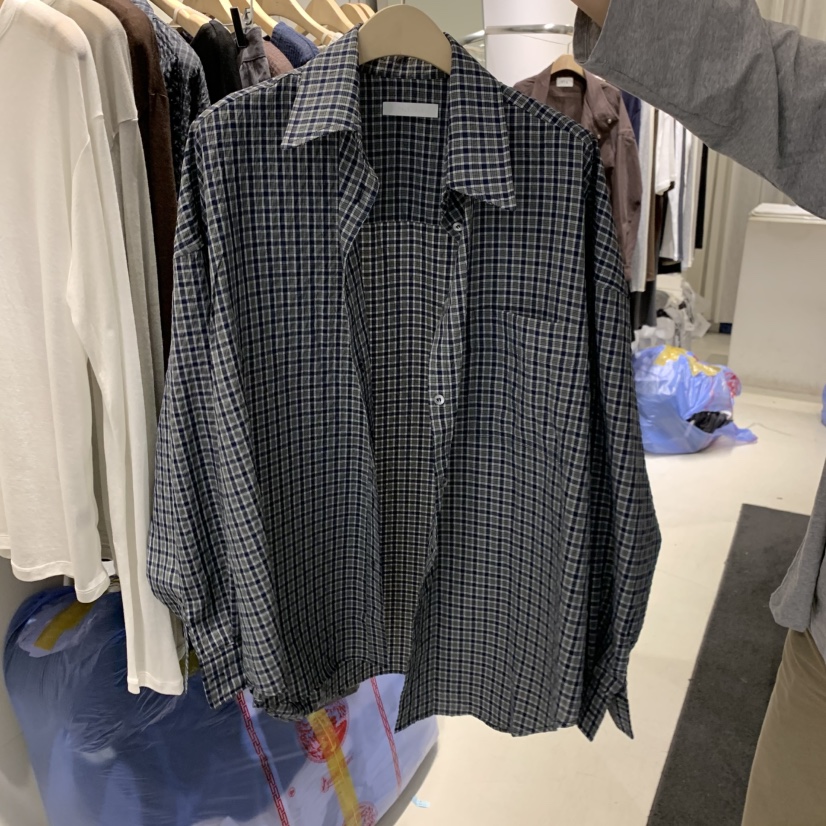 TALK TALK東大門實拍女裝新品人氣真品休閑推薦襯衫蕾絲衫TALK TALK襯衫/蕾絲衫圖色1深藍色