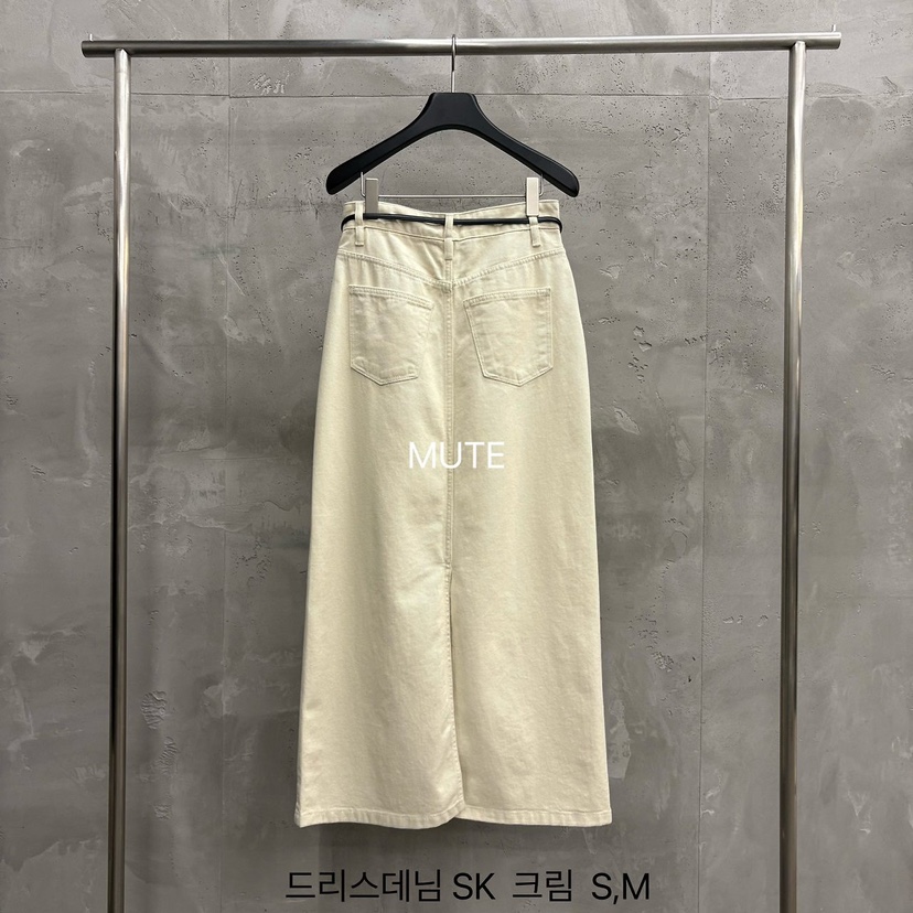 MUTE-P東大門代購女裝新品休閑推薦熱賣時尚人氣長裙含腰帶MUTE長裙