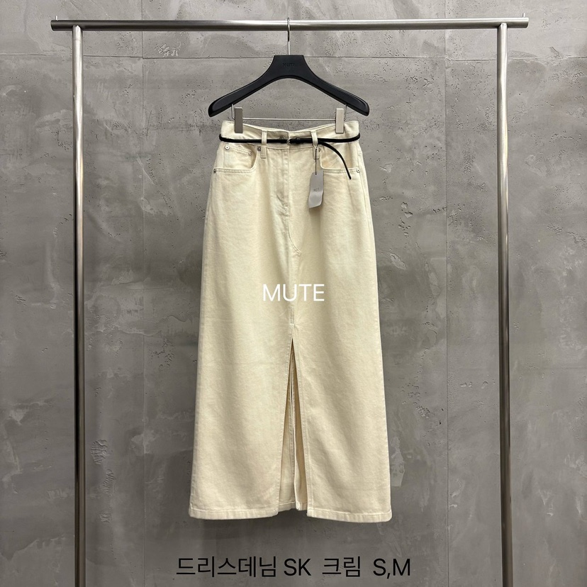 MUTE-P東大門代購女裝新品休閑推薦熱賣時尚人氣長裙含腰帶MUTE長裙圖色1