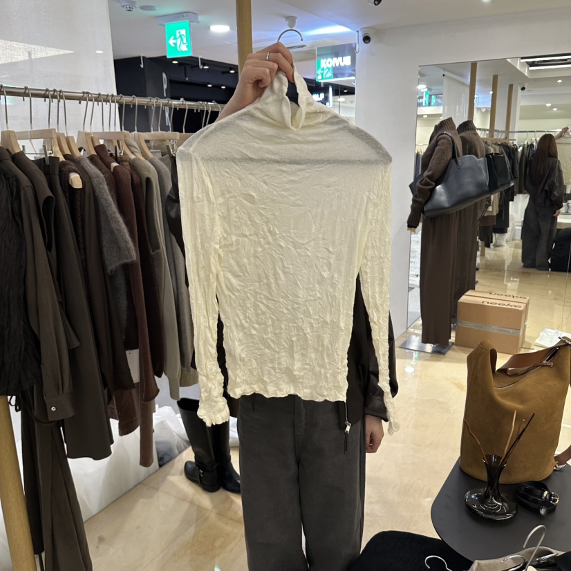 KOIVUE東大門實拍女裝新品真品人氣推薦時尚長袖T恤天絲纖維KOIVUE長袖T恤