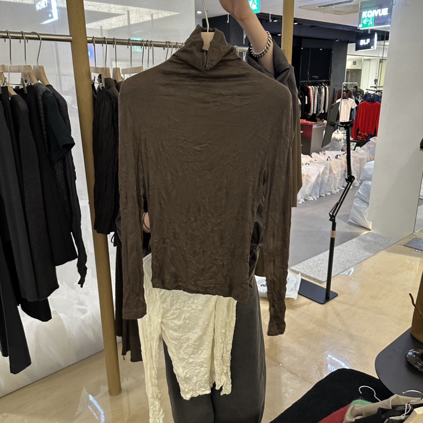 KOIVUE東大門實拍女裝新品真品人氣推薦時尚長袖T恤天絲纖維KOIVUE長袖T恤圖色2
